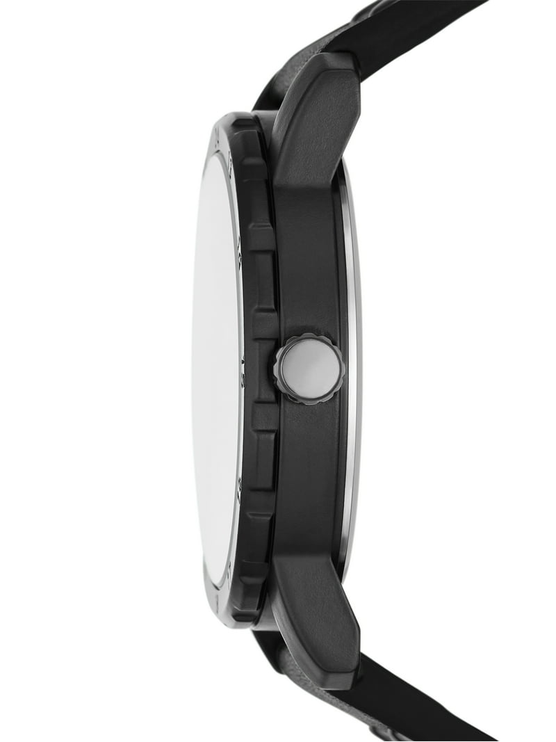 men’s black watch & bracelet gift set