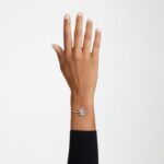 crystal swan adjustable bracelet