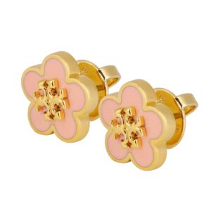 kira enamel flower stud earring