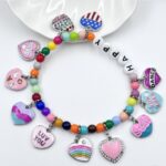 rainbow heart charm pendant