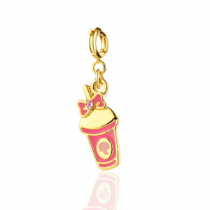 🍹 pink milkshake charm pendant