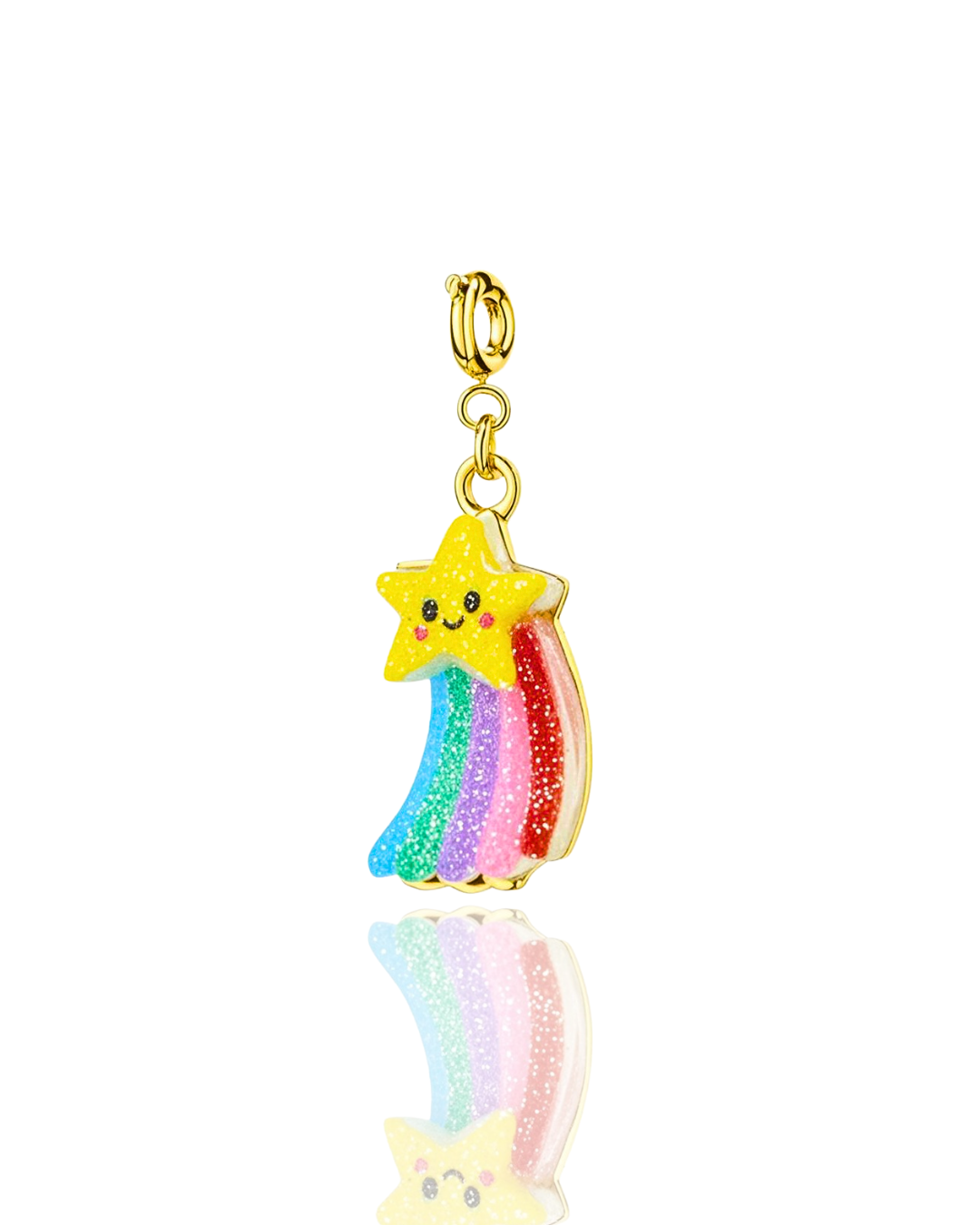 🌟 shooting star rainbow charm pendant