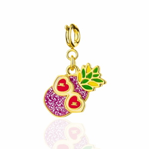 🍍 glitter pineapple sunglasses charm pendant
