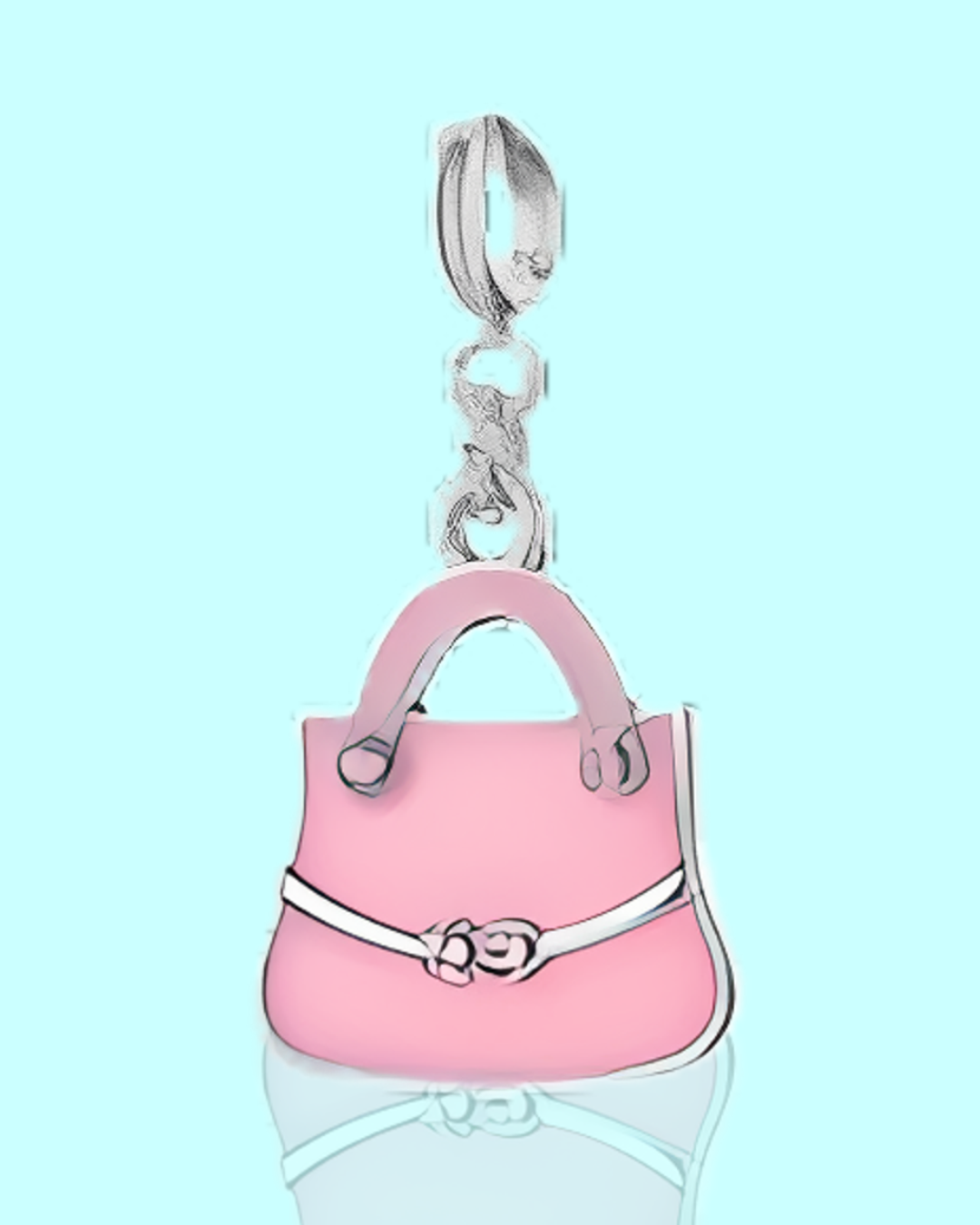 🍍 glitter pineapple sunglasses charm pendant