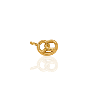 gold pretzel charm