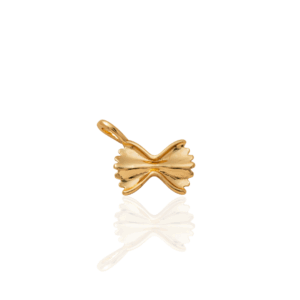 gold bow tie pasta charm
