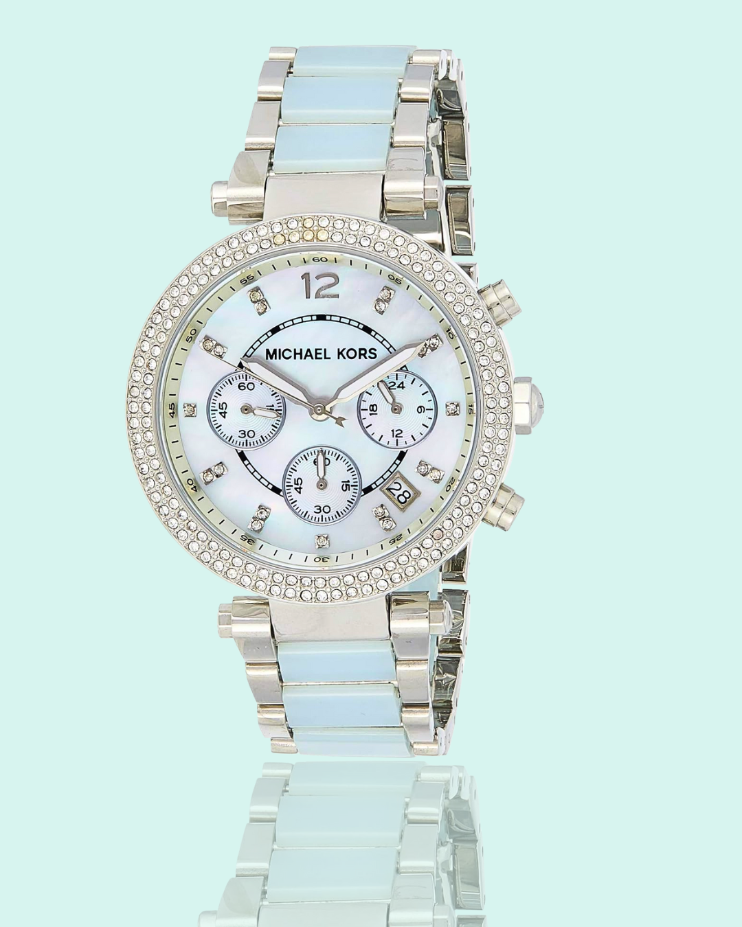 women's parker two tone watch