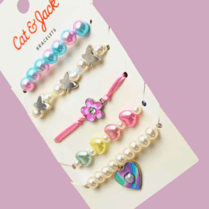 colorful beaded bracelet set