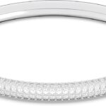 silver crystal pavé bangle