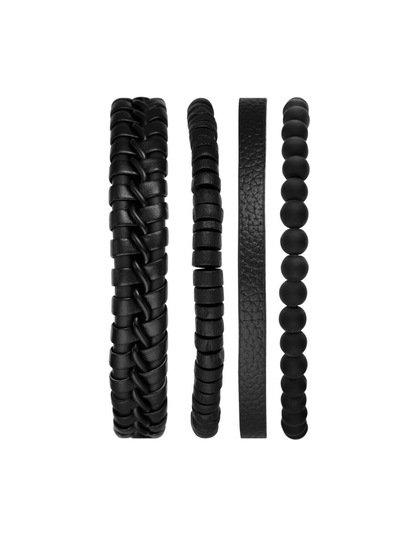 men’s black watch & bracelet gift set