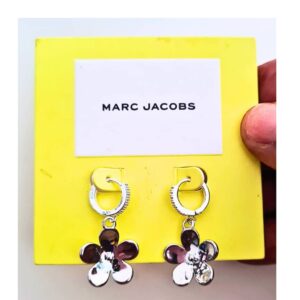 daisy silver drop earrings