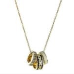 coach signature enamel ring with crystals.