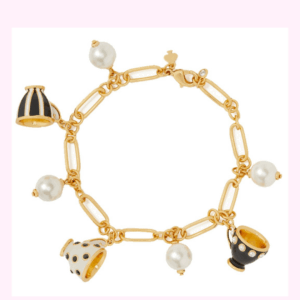 teacup charm bracelet