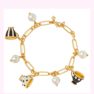 teacup charm bracelet