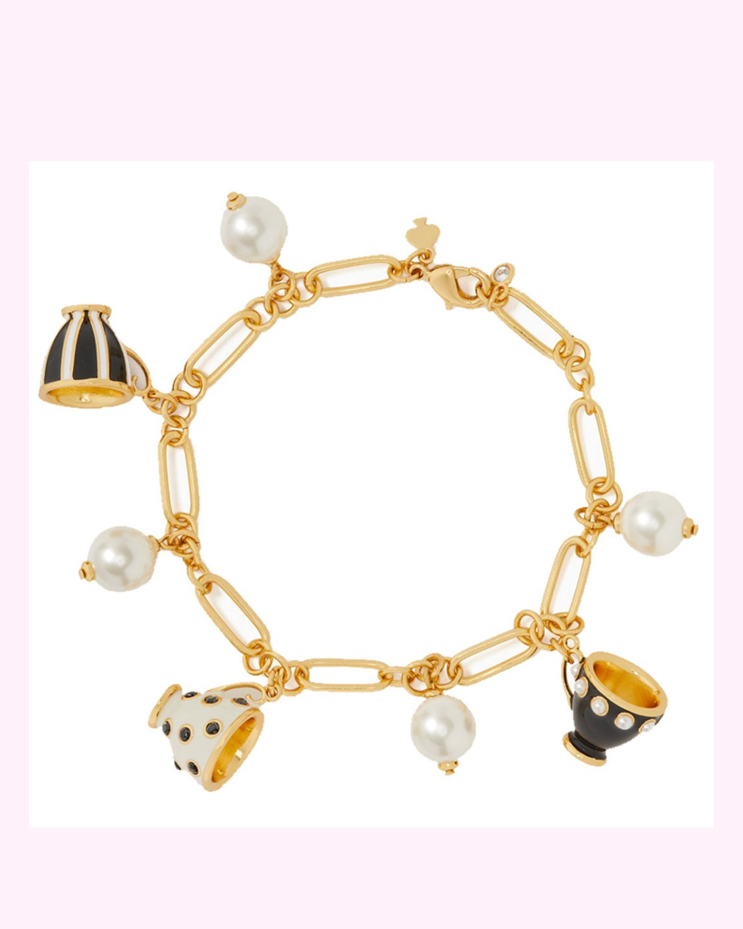 teacup charm bracelet
