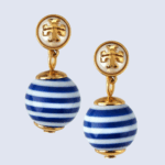 safer logo drop earrings