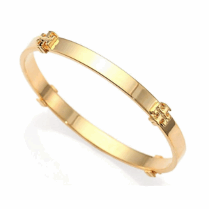 gold logo bangle