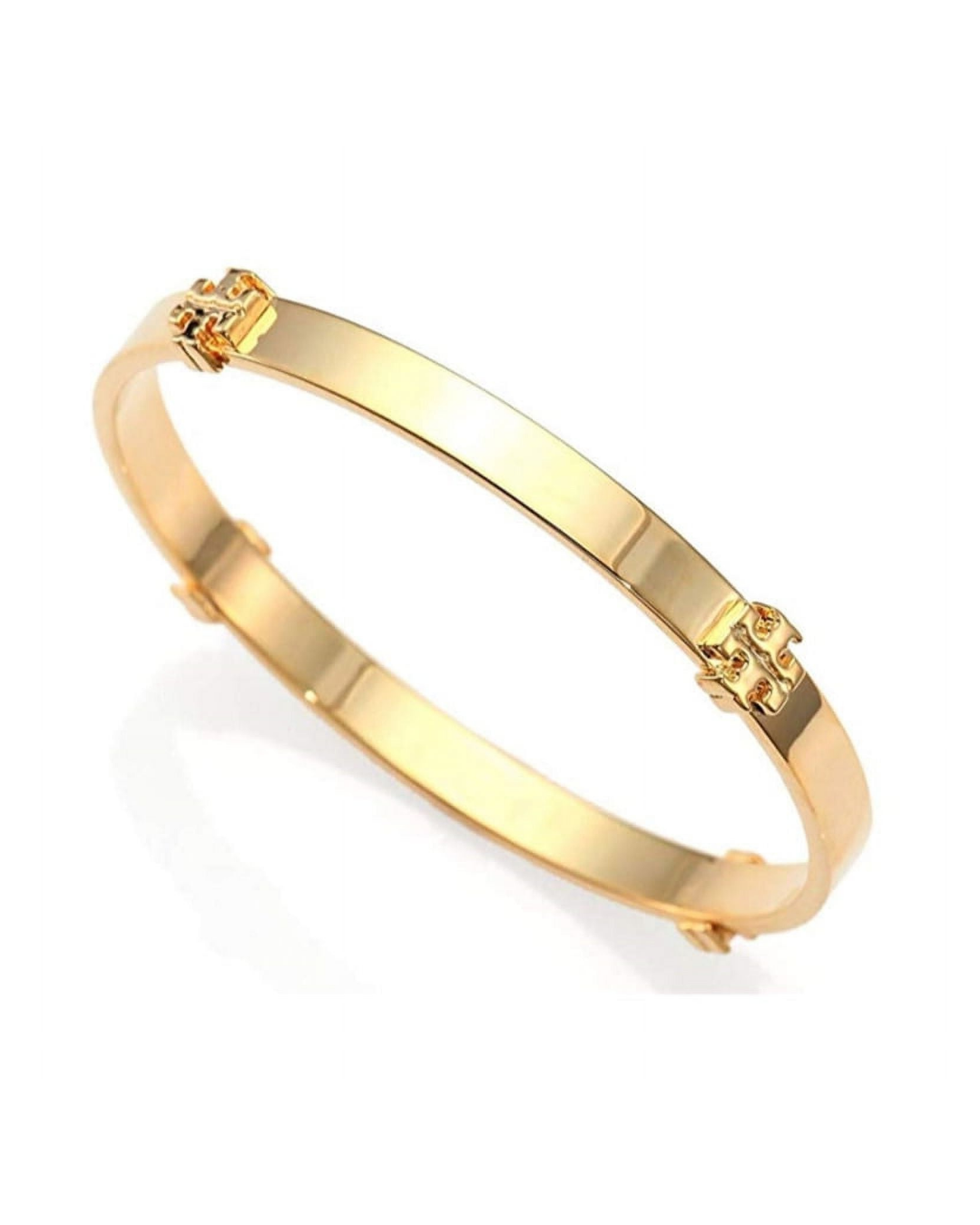 gold logo bangle
