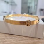 gold logo bangle