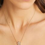 kira enamel flower pendant necklace