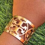 wide logo cuff bangle