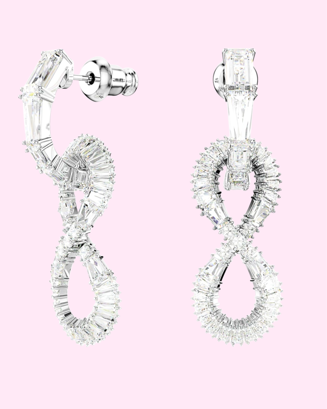 hyperbola infinity drop earrings