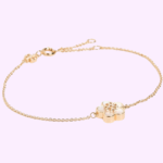 kira enamel flower pendant bracelet