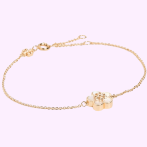 kira enamel flower pendant bracelet