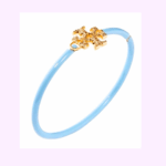 light blue enamel logo bangle