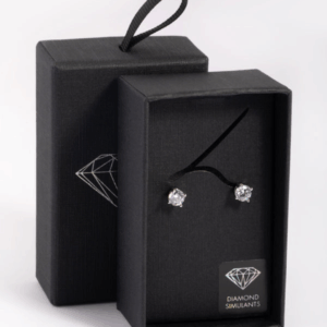 cubic zirconia sparkle stud earrings