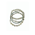 breathe” 4 piece stretch bracelet set – calm & chic beaded stack