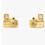 away we go camera stud earring