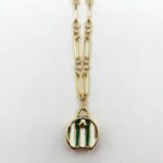 away we go suit case pendant necklace