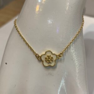 kira enamel flower pendant bracelet