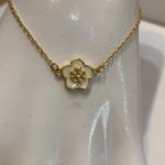 kira enamel flower pendant bracelet