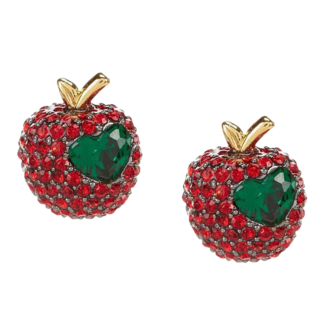 dashing beauty pavé apple studs