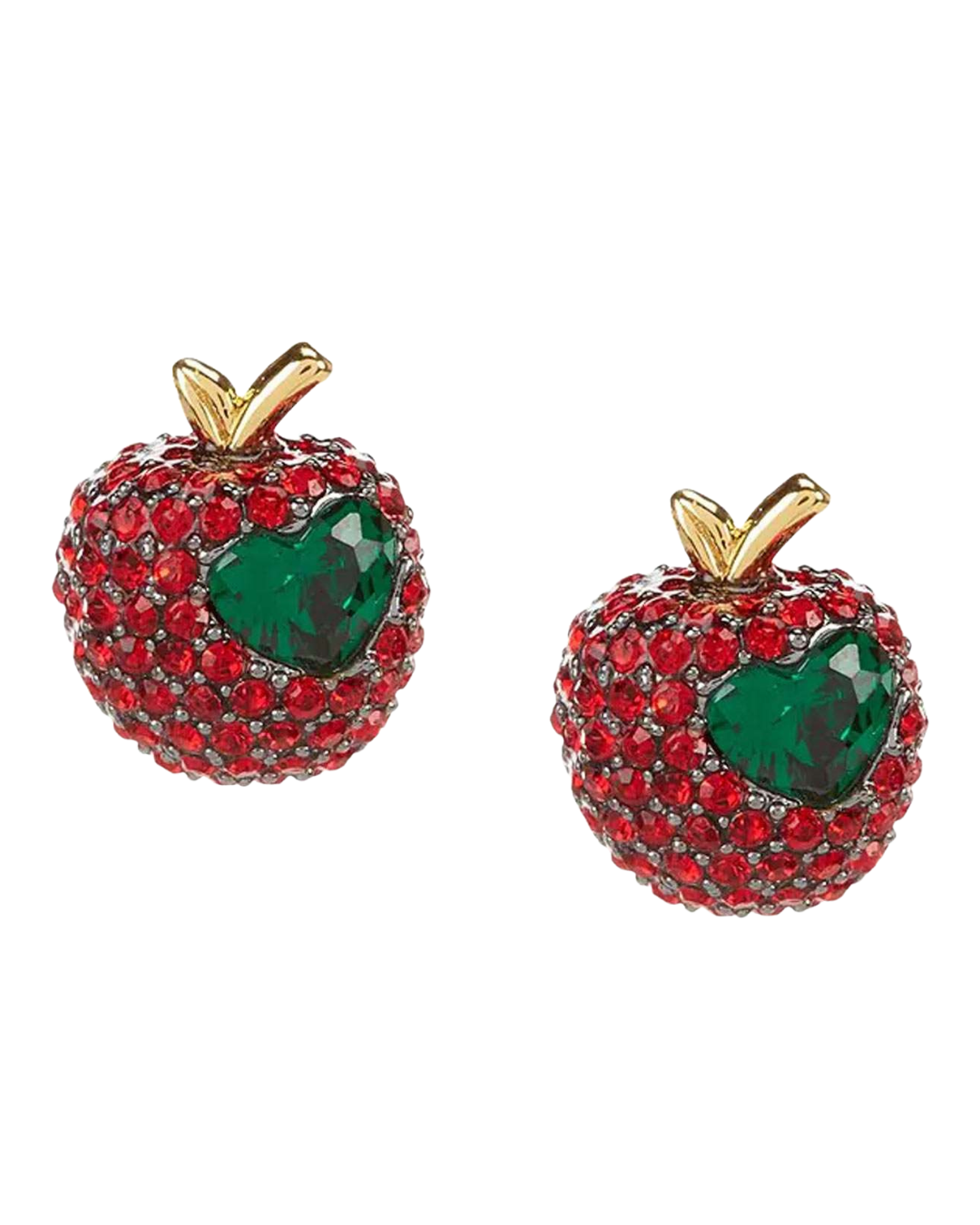 dashing beauty pavé apple studs