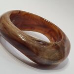 chunky marble resin bangles – set of 3