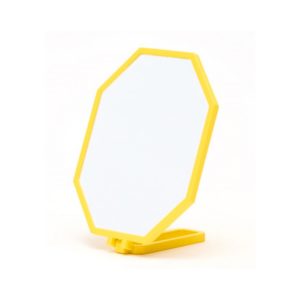 yellow crystal hand mirror