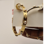 faux pearl miller hoop earrings