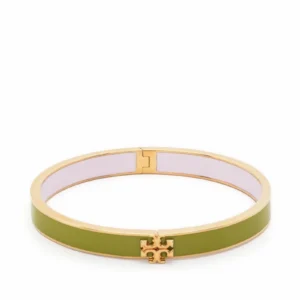 kira enamel bangle – citrine green s s