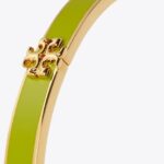 kira enamel bangle – citrine green s s