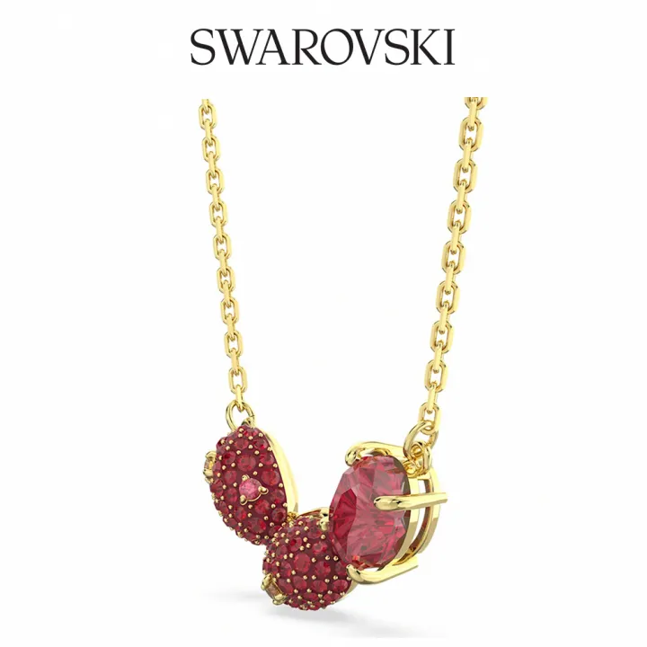 cariti red pendant – gold plated tone ✨