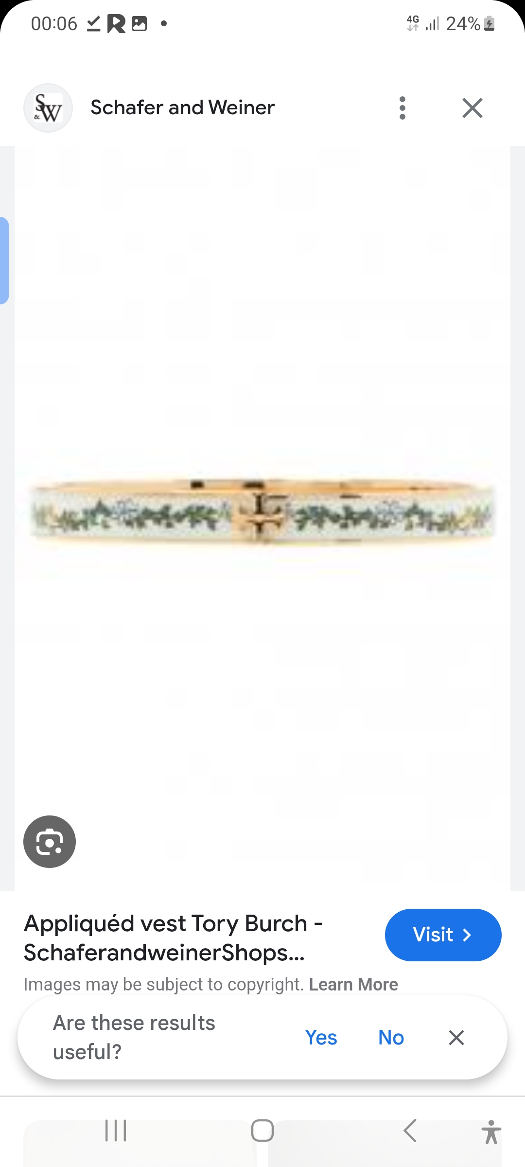 kira enamel print bangle – green vine