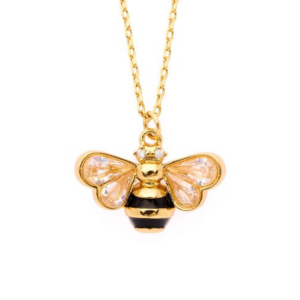 sparkling bee pendant necklace