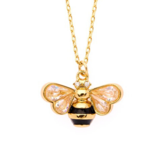 sparkling bee pendant necklace