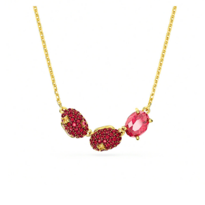 cariti red pendant – gold plated tone ✨