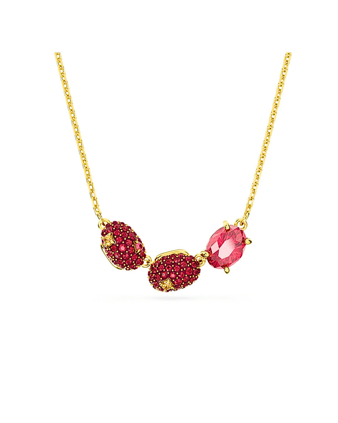 cariti red pendant – gold plated tone ✨