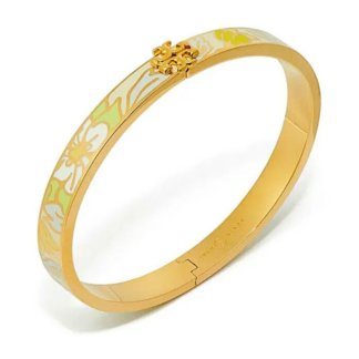 kira enamel bracelet – chartreuse