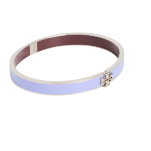 kira enamel logo bangle – lilac medium